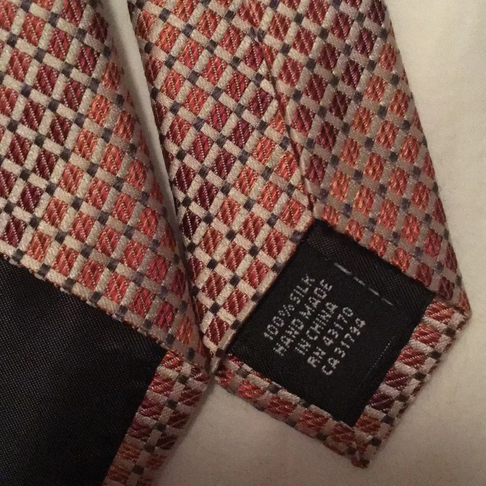 Alfani burnt orange tie
